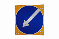 Знак светодиодный 4.2.1-4.2.2 «Объезд препятствия справа-слева» на щите